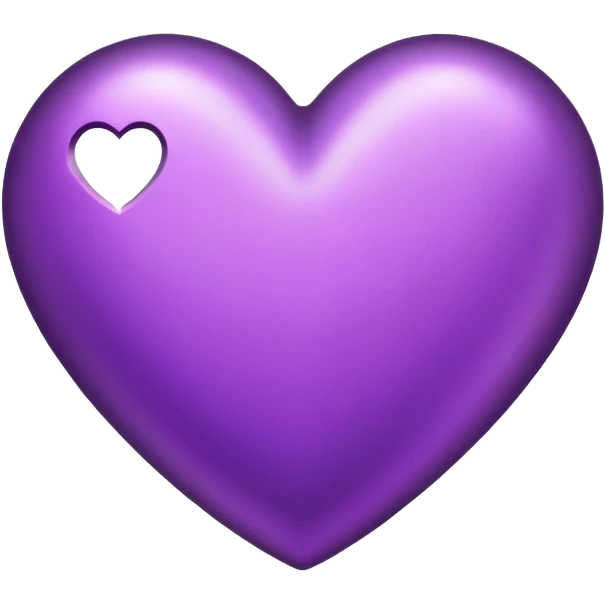 Purple heart emoji
