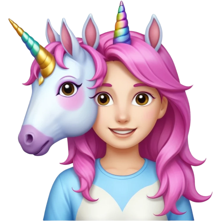 unicorn face scout girl emoji