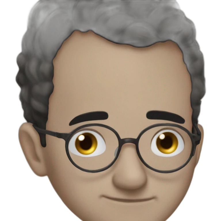 black hair boy with glasses emoji