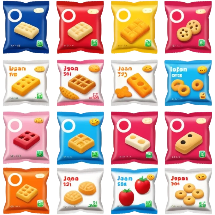 japan packaged snacks  emoji