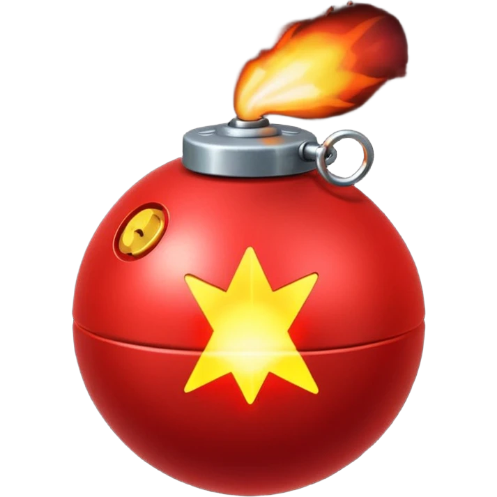 red bomb emoji