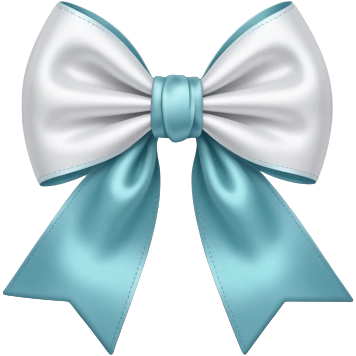 Cute white bow emoji