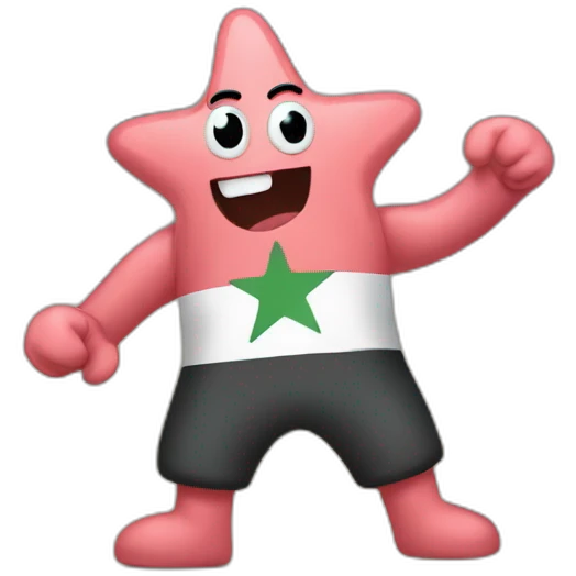 patrick star fighting for gaza emoji