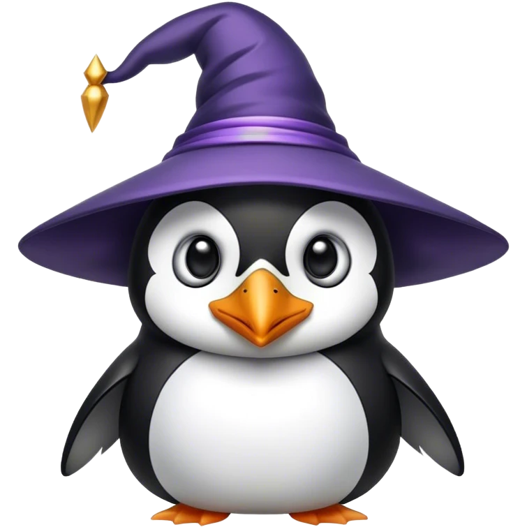 wizard penguin face emoji