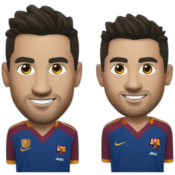 Ronaldo sur Messi emoji