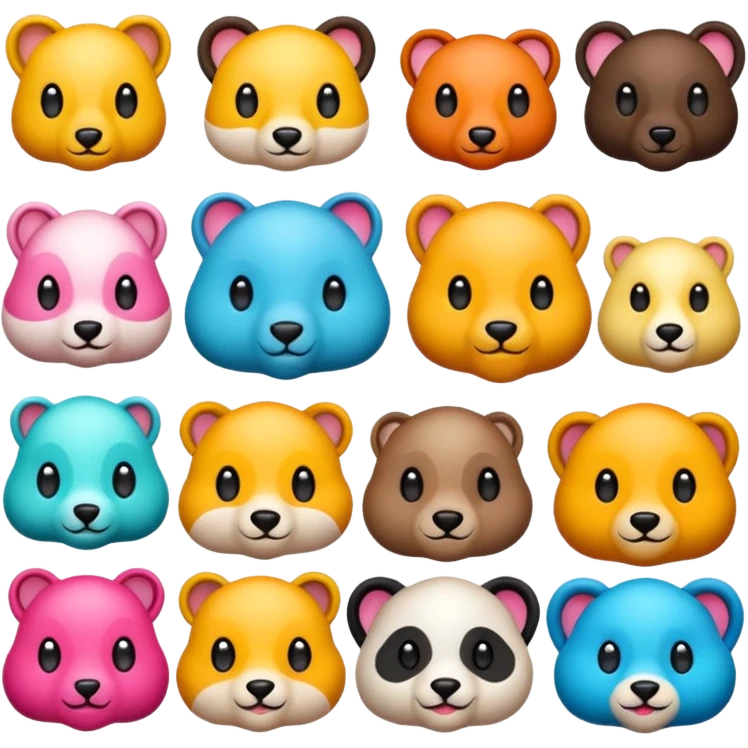 Animales divertidos y tiernos emoji