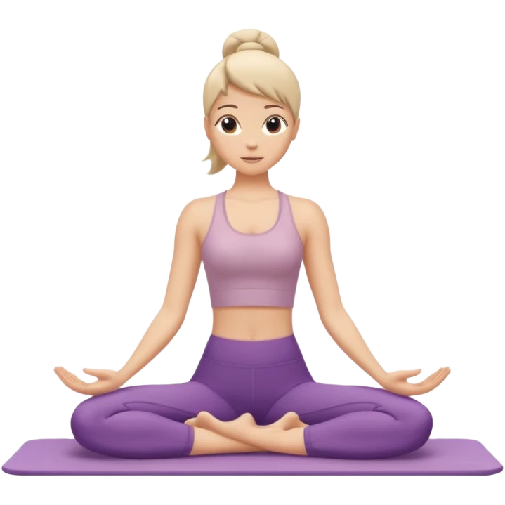 just a body in a pilates pose, no accessories emoji