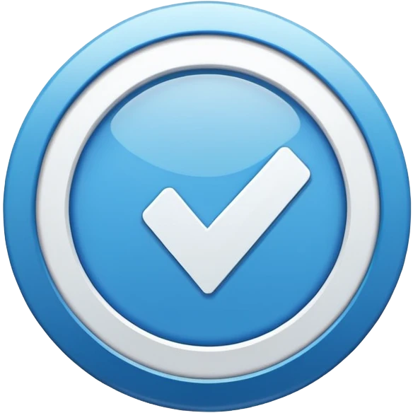 Meta Verified blue tick, circular badge, white checkmark emoji