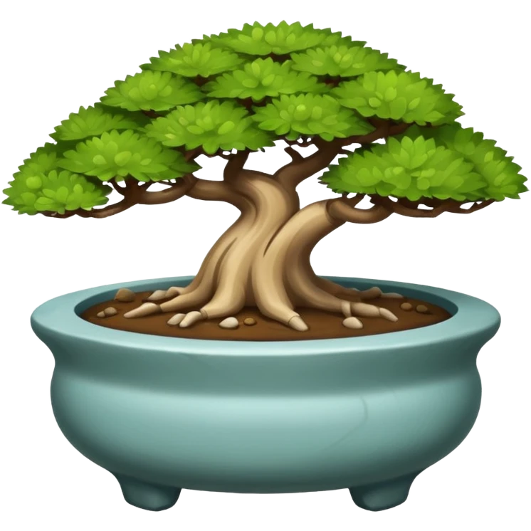 Bonsai pot Flintstones style  emoji