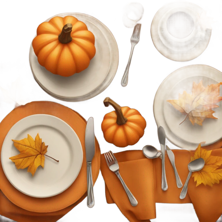 Aesthetic fall party emoji