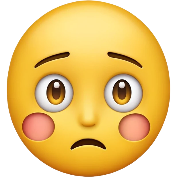 confused yellow emoji face looking to the side emoji