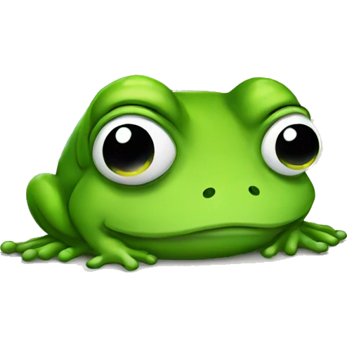 Sad frog emoji