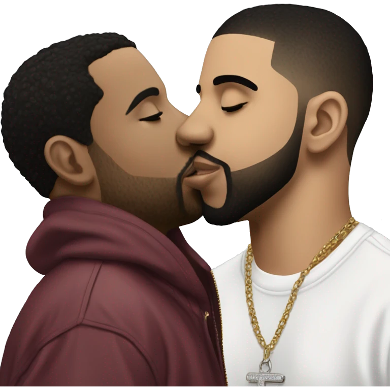 Drake kissing kendrick emoji