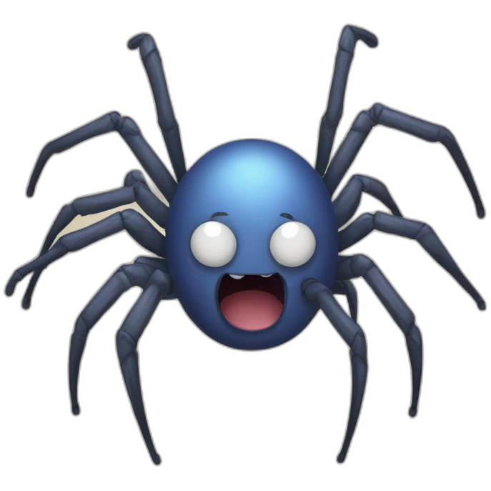 funny spider emoji
