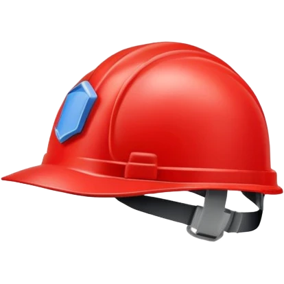 red rescue worker safety helmet emoji