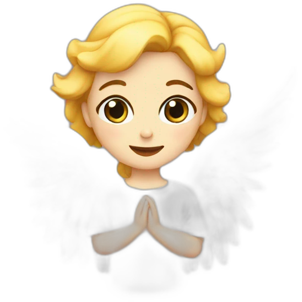 Cœur avec un ange emoji