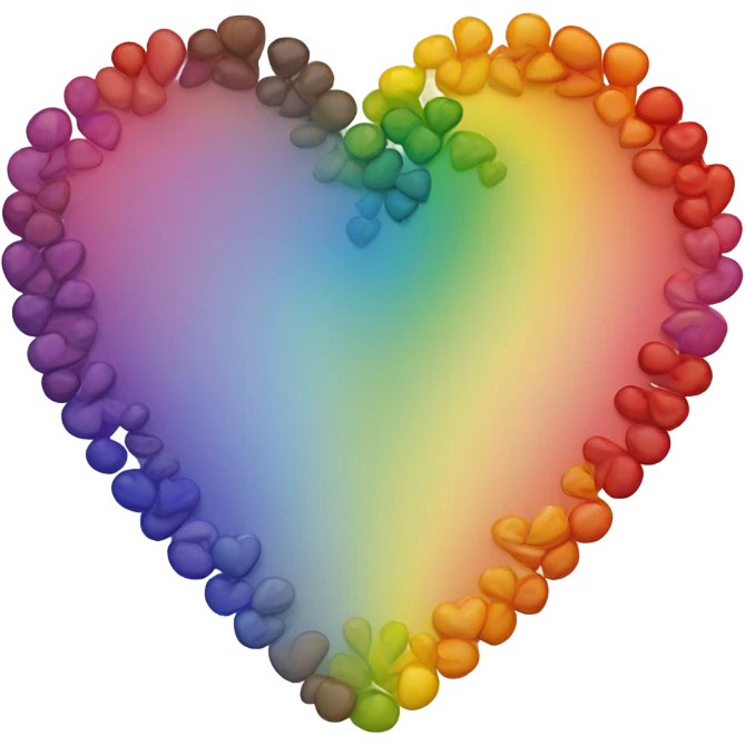 Rainbow heart emoji
