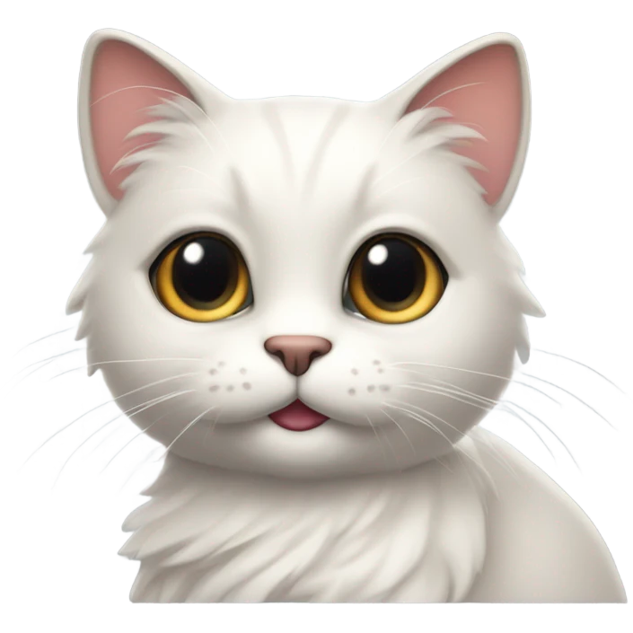 Coquette cat emoji