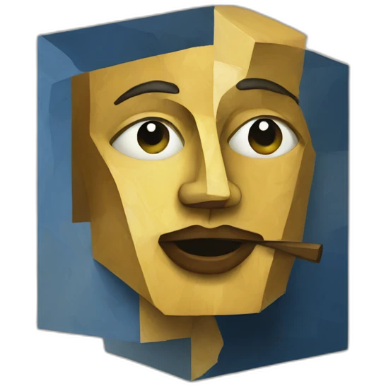 cubism painting emoji