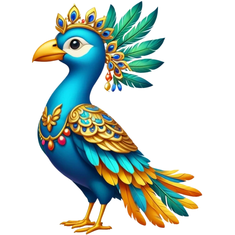 Rich bird emoji