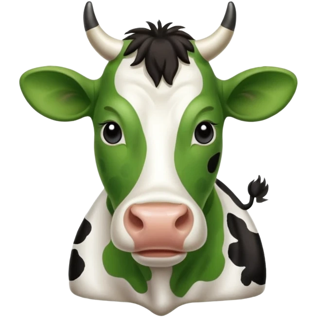 New Glarus Spotted Cow beer label, green and white color scheme, cow illustration, text 'Spotted Cow' emoji