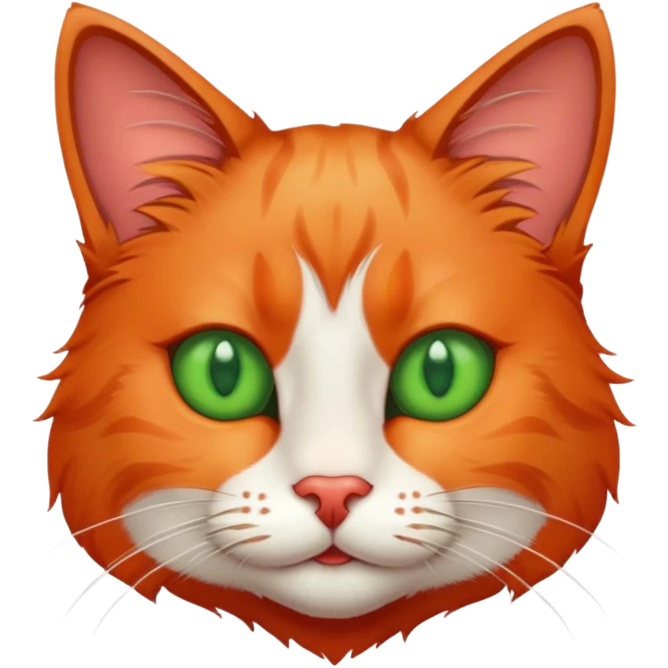 Cat with a red nose  emoji