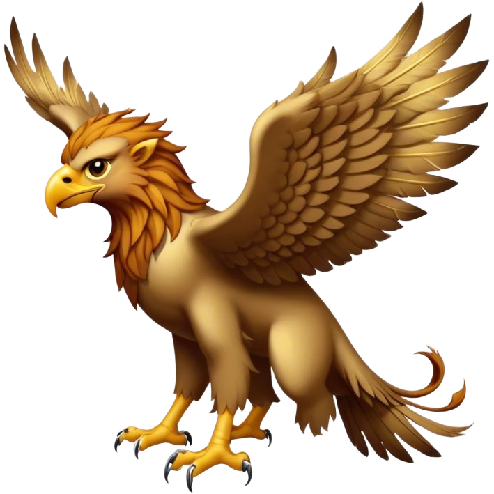 Stormborn Griffin A hybrid of a falcon and a lion, with thundercloud wings and lightning crackling from its beak. emoji
