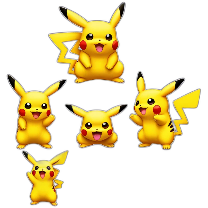 Pikachu fait un câlin à dracaufeu emoji