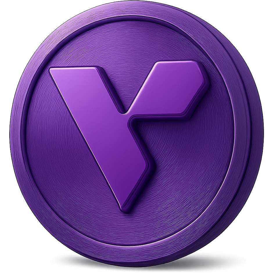I need you to help me recreate these coing exactly as it is but just make it purple make the coin purple with transparent background please! emoji