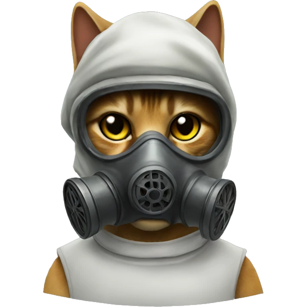 cat in gas mask emoji