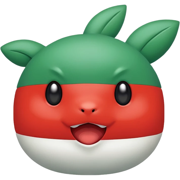 Pokemon red and green emoji