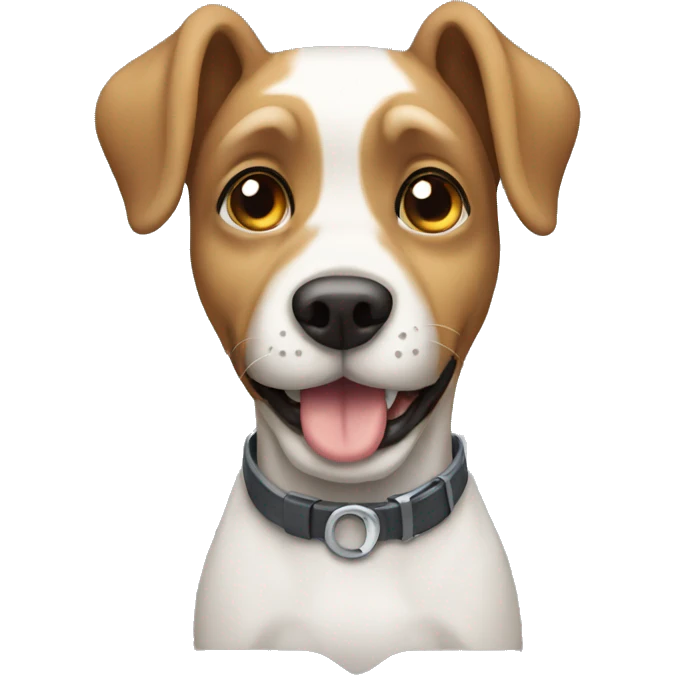 Dog typing emoji