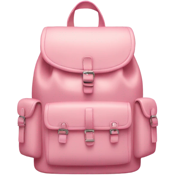 backpack soft pink with ribbon emoji