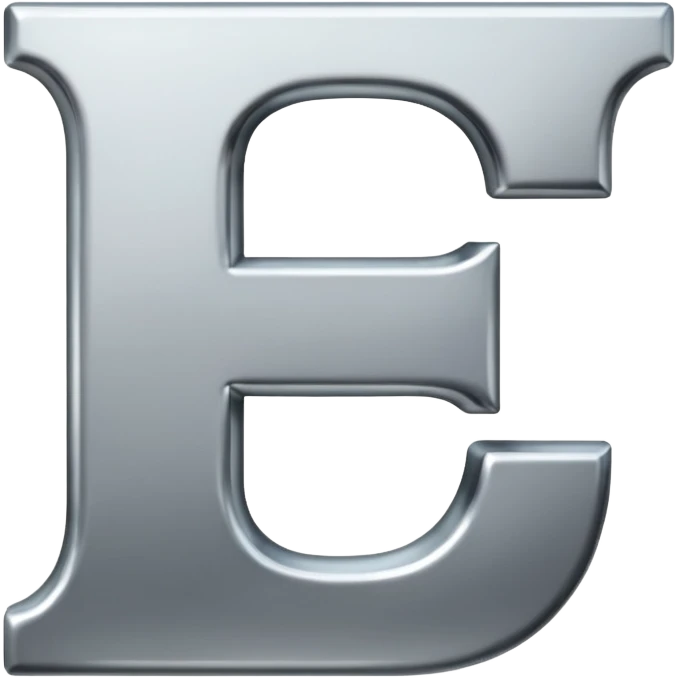 Simple E letter emoji