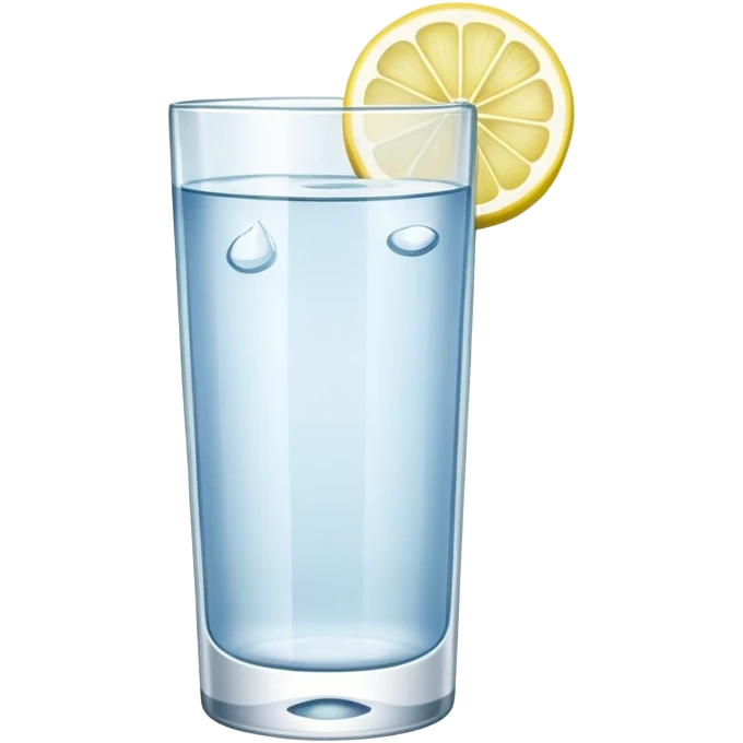 water with lemon slice emoji