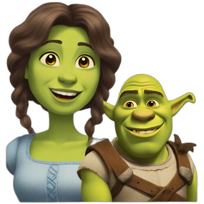 Shrek & micka emoji