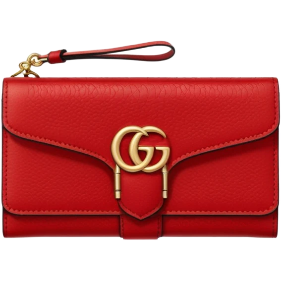 Cartera roja gucci emoji