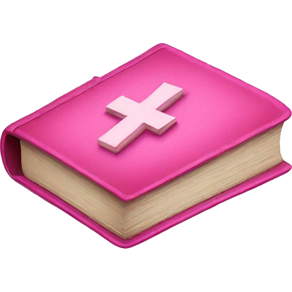 Pink Bible emoji