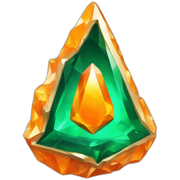 orange emerald shard emoji