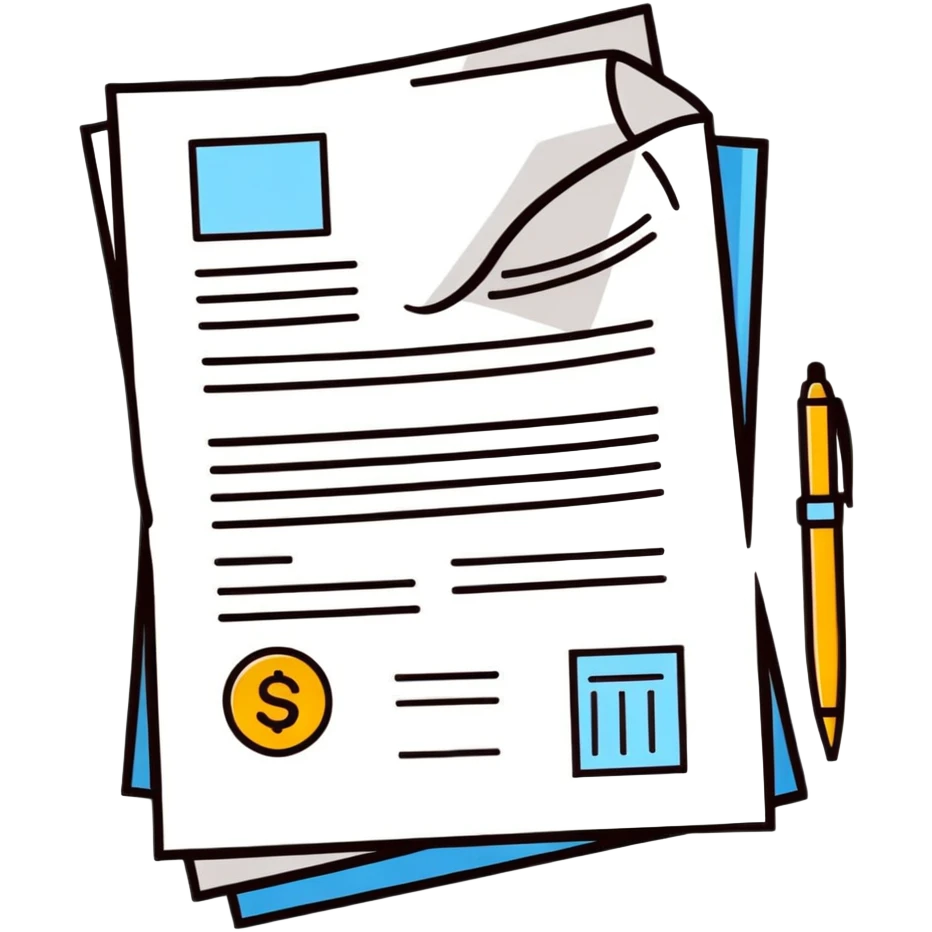 business agreement document emoji