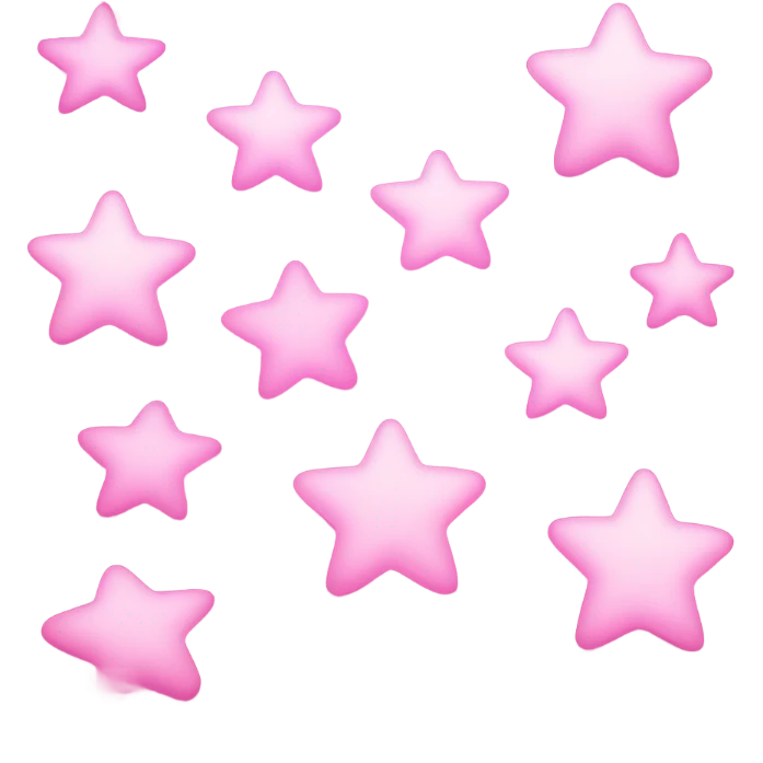 aesthetic pink stars emoji