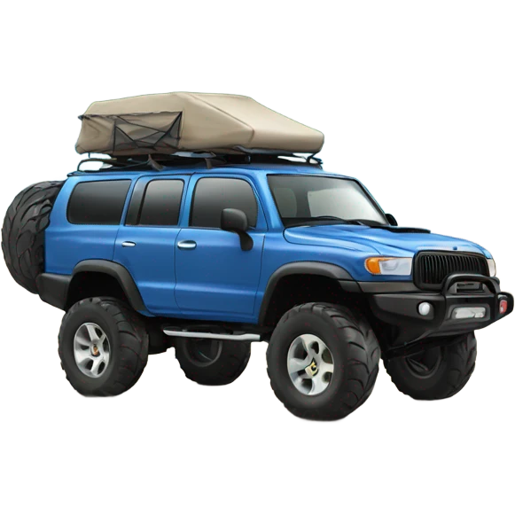 4 wheel drive on a beach emoji