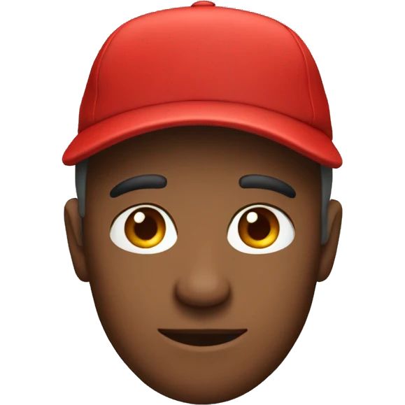 dad wearing red hat emoji