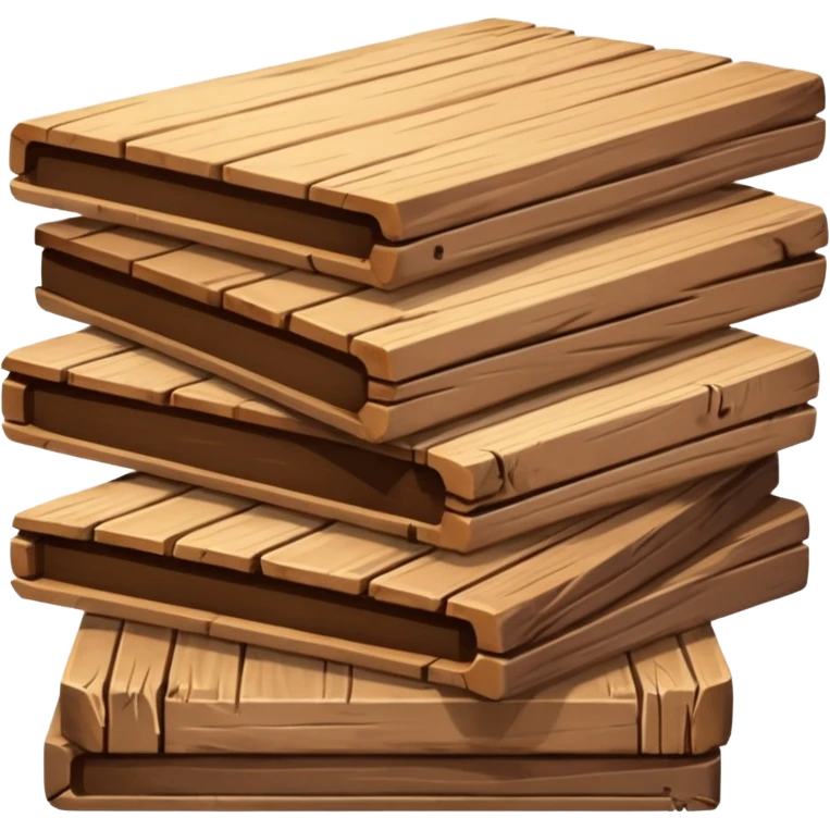 building material: wooden boards stacked on top of each other emoji