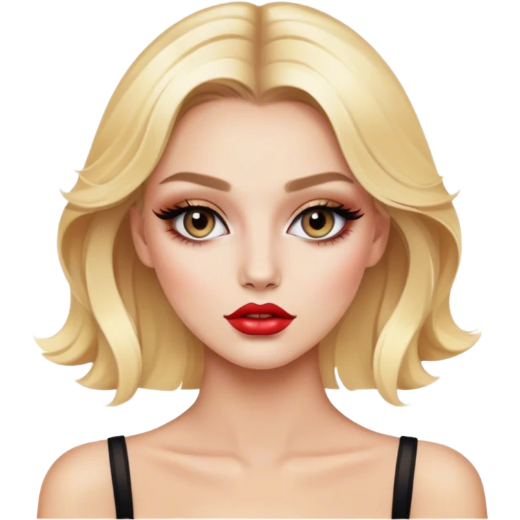 luxury blonde makeup artist fashion model emoji