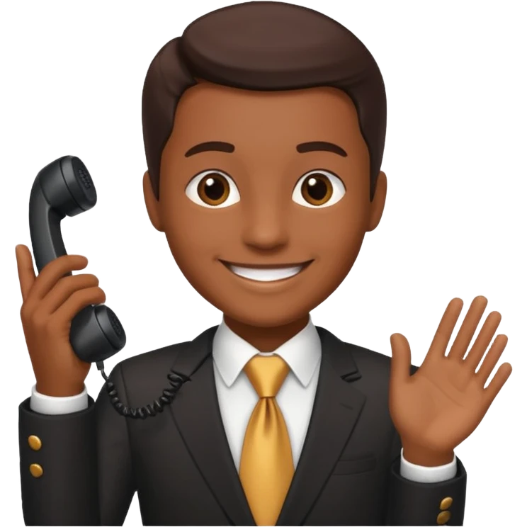 telephone handshake emoji