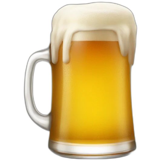 Yuda buvant une bière emoji