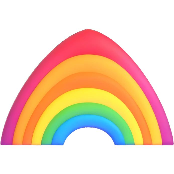 bright rainbow emoji