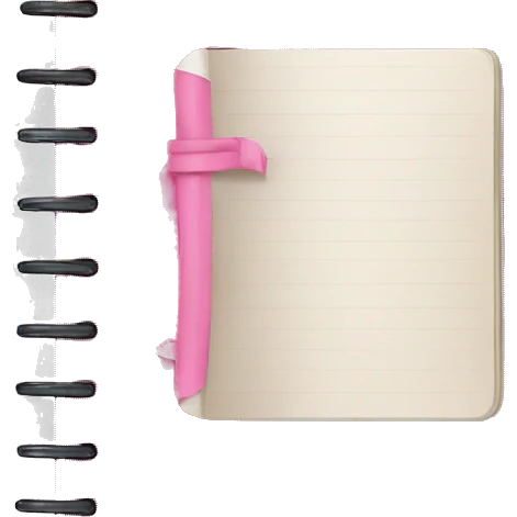 notebook pink emoji
