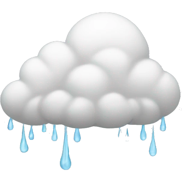Rainy cloud  emoji